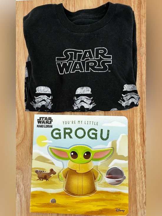 Star Wars Other - Kids Star Wars T Shirt and Book Bundle Size 5